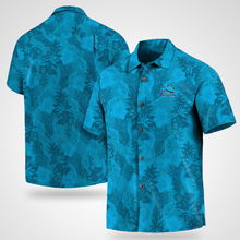 Load image into Gallery viewer, Cronulla-Sutherland Sharks NRL National Rugby League Tommy Bahama Big &amp; Tall Fuego Floral Button-Up Shirt – Hawaiian Shirt