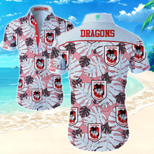 Load image into Gallery viewer, St. George Illawarra Dragons NRL National Rugby League Trendy Sport Hawaiian Shirt