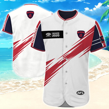 Load image into Gallery viewer, Melbourne Football Club AFL Australian Football League Baseball Jersey Shirt Print Full 3D