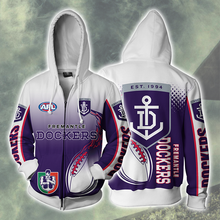 Load image into Gallery viewer, Fremantle Football Club AFL Zip Hoodie Jacket