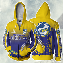 Load image into Gallery viewer, Parramatta Eels NRL Zip Hoodie Jacket