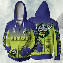 Load image into Gallery viewer, Canberra Raiders NRL Zip Hoodie Jacket