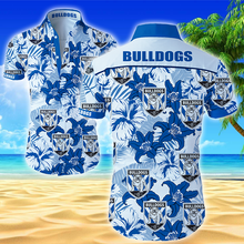 Load image into Gallery viewer, Canterbury-Bankstown Bulldogs NRL Hawaiian Shirt