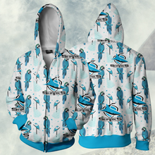 Load image into Gallery viewer, Cronulla Sharks NRL Zip Hoodie Jacket