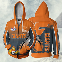 Load image into Gallery viewer, Greater Western Sydney Giants AFL Zip Hoodie Jacket