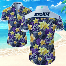 Load image into Gallery viewer, Melbourne Storm NRL National Rugby League Trendy Sport Hawaiian Shirt