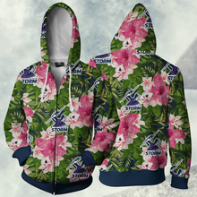 Load image into Gallery viewer, Melbourne Storm NRL Zip Hoodie Jacket