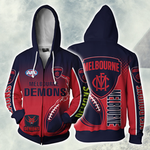 Load image into Gallery viewer, Melbourne Football Club AFL Zip Hoodie Jacket