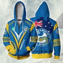 Load image into Gallery viewer, Parramatta Eels NRL Zip Hoodie Jacket