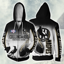 Load image into Gallery viewer, Collingwood Football Club AFL Zip Hoodie Jacket