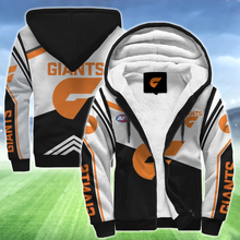Load image into Gallery viewer, Greater Western Sydney Giants AFL Australian Football League Zip Hoodie Fleece Jacket