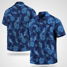 Load image into Gallery viewer, Geelong Football Club AFL Australian Football League Tommy Bahama Big &amp; Tall Fuego Floral Button-Up Shirt – Hawaiian Shirt Sport