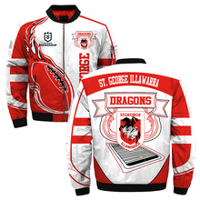 Load image into Gallery viewer, St. George Illawarra Dragons NRL Zip Hoodie Jacket