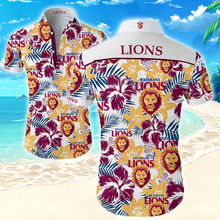Load image into Gallery viewer, Brisbane Lions NRL National Rugby League Trendy Sport Hawaiian Shirt