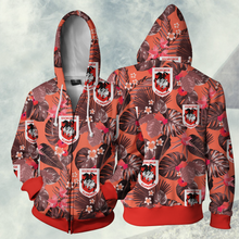 Load image into Gallery viewer, St. George Illawarra Dragons NRL Zip Hoodie Jacket
