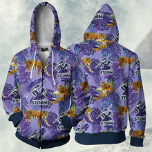 Load image into Gallery viewer, Melbourne Storm NRL Zip Hoodie Jacket