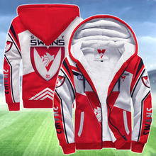 Load image into Gallery viewer, Sydney Swans AFL Australian Football League Zip Hoodie Fleece Jacket