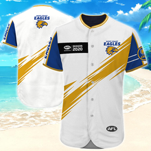 Load image into Gallery viewer, West Coast Eagles AFL Australian Football League Baseball Jersey Shirt Print Full 3D