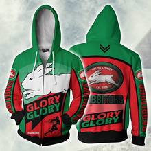 Load image into Gallery viewer, South Sydney Rabbitohs NRL Zip Hoodie Jacket