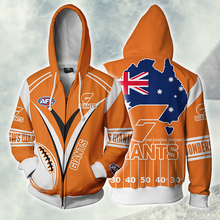 Load image into Gallery viewer, Greater Western Sydney Giants AFL Zip Hoodie Jacket
