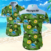 Load image into Gallery viewer, Cronulla-Sutherland Sharks NRL National Rugby League Trendy Sport Hawaiian Shirt