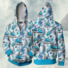 Load image into Gallery viewer, Cronulla Sharks NRL Zip Hoodie Jacket
