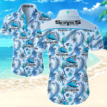 Load image into Gallery viewer, Cronulla-Sutherland Sharks NRL National Rugby League Trendy Sport Hawaiian Shirt