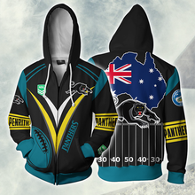 Load image into Gallery viewer, Penrith Panthers NRL Zip Hoodie Jacket