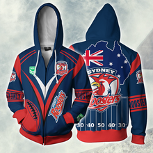 Load image into Gallery viewer, Sydney Roosters NRL Zip Hoodie Jacket