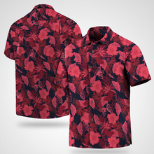Load image into Gallery viewer, East Melbourne Football Club AFL Australian Football League Tommy Bahama Big &amp; Tall Fuego Floral Button-Up Shirt – Hawaiian Shirt