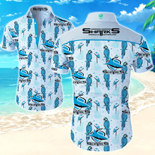 Load image into Gallery viewer, Cronulla-Sutherland Sharks NRL Hawaiian Shirt
