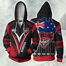 Load image into Gallery viewer, Essendon Football Club AFL Zip Hoodie Jacket