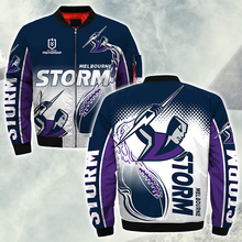 Load image into Gallery viewer, Melbourne Storm NRL Zip Hoodie Jacket