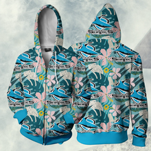 Load image into Gallery viewer, Cronulla Sharks NRL Zip Hoodie Jacket