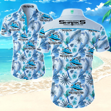 Load image into Gallery viewer, Cronulla-Sutherland Sharks NRL Hawaiian Shirt