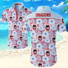 Load image into Gallery viewer, St. George Illawarra Dragons NRL National Rugby League Trendy Sport Hawaiian Shirt