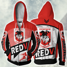Load image into Gallery viewer, Copy of St. George Illawarra Dragons NRL Zip Hoodie Jacket