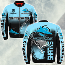 Load image into Gallery viewer, Cronulla-Sutherland Sharks NRL Zip Hoodie Jacket