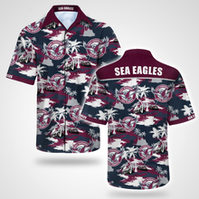 Load image into Gallery viewer, Manly Warringah Sea Eagles NRL National Rugby League Balenciaga Norm Fit Hawaiian Shirt