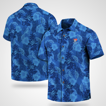 Load image into Gallery viewer, Newcastle Knights  NRL National Rugby League Tommy Bahama Big &amp; Tall Fuego Floral Button-Up Shirt – Hawaiian Shirt
