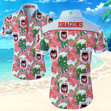 Load image into Gallery viewer, St. George Illawarra Dragons NRL National Rugby League Trendy Sport Hawaiian Shirt