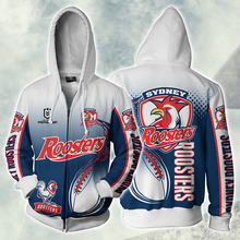 Load image into Gallery viewer, Sydney Roosters NRL Zip Hoodie Jacket