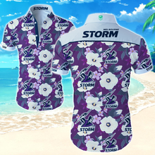 Load image into Gallery viewer, Melbourne Storm NRL Hawaiian Shirt