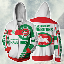 Load image into Gallery viewer, South Sydney Rabbitohs NRL Zip Hoodie Jacket