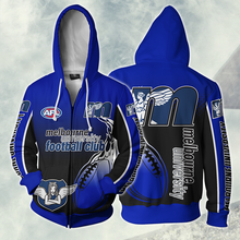 Load image into Gallery viewer, Melbourne University Football Club Football Club AFL Zip Hoodie Jacket