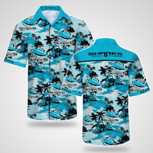 Load image into Gallery viewer, Cronulla-Sutherland Sharks Tommy Bahama Team Logo Emfielder Polo Shirt - Hawaiian Shirt
