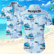 Load image into Gallery viewer, Cronulla-Sutherland Sharks  NRL National Rugby League Trendy Sport Hawaiian Shirt