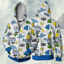 Load image into Gallery viewer, Bulldogs RLFC NRL Zip Hoodie Jacket