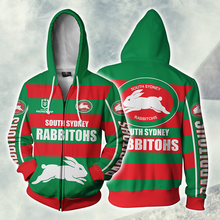 Load image into Gallery viewer, South Sydney Rabbitohs NRL Zip Hoodie Jacket