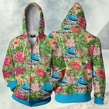 Load image into Gallery viewer, Cronulla Sharks NRL Zip Hoodie Jacket